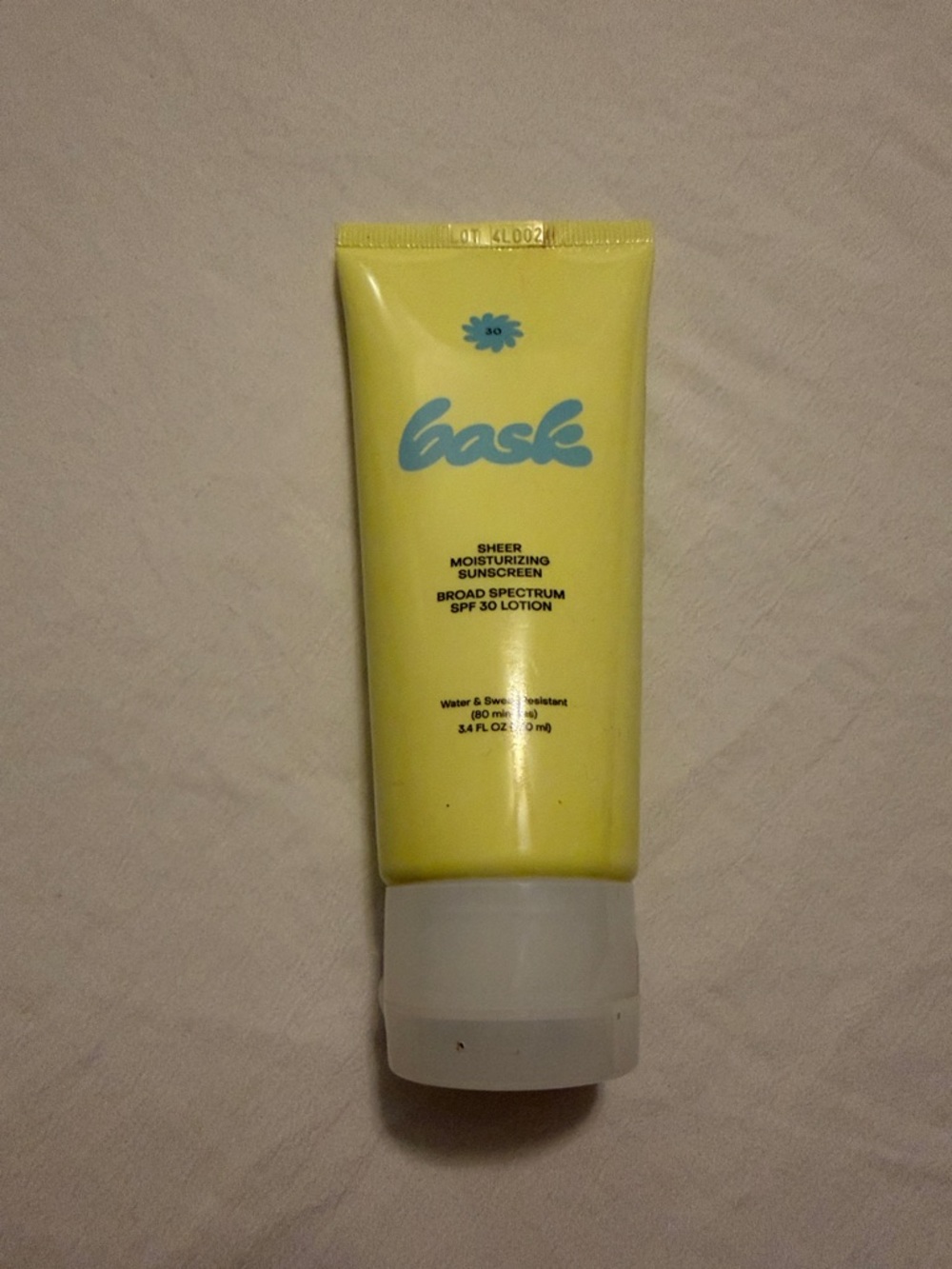 Bask Sheer Moisturizing Sunscreen SPF 30 - Yellow Tube-Sealed